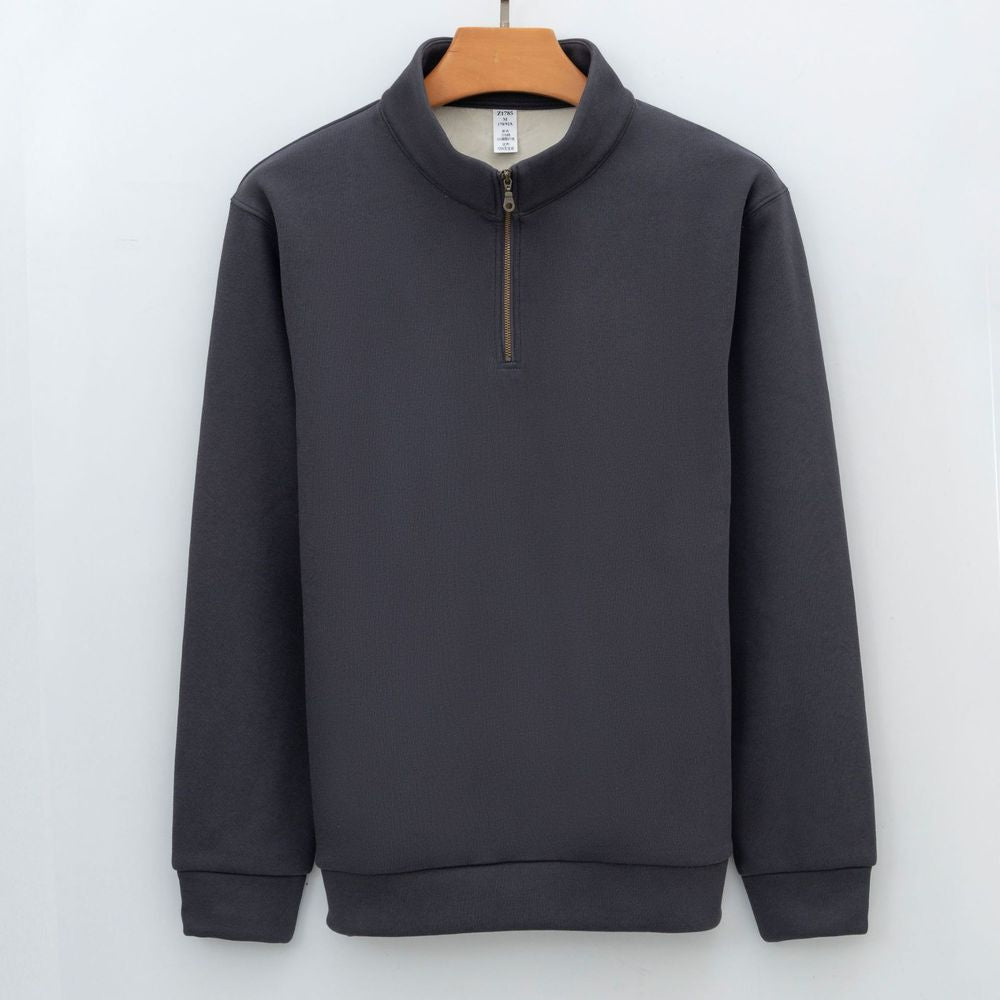 Men's Fleece Zip-Up Long-Sleeve Hoodie