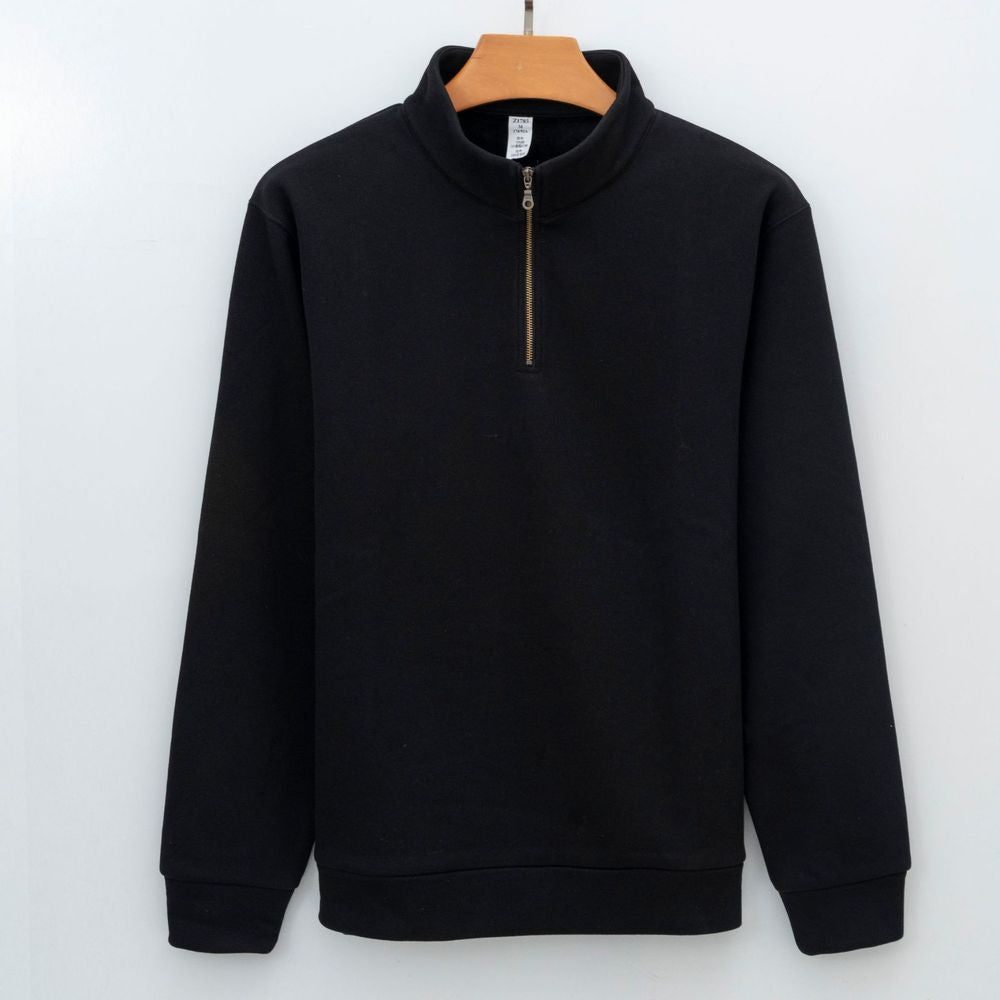 Men's Fleece Zip-Up Long-Sleeve Hoodie