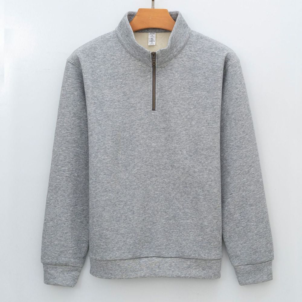 Men's Fleece Zip-Up Long-Sleeve Hoodie