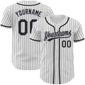 Men's Custom Pinstripe Button-Front Baseball Jersey