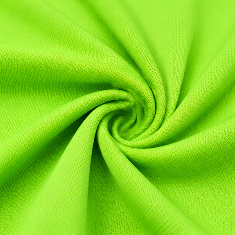 Men's Green and Black Quick-Dry Sports T-Shirt
