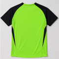 Men's Green and Black Quick-Dry Sports T-Shirt