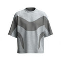 Men's Breathable Color-Block Knit Casual Crew-Neck T-Shirt